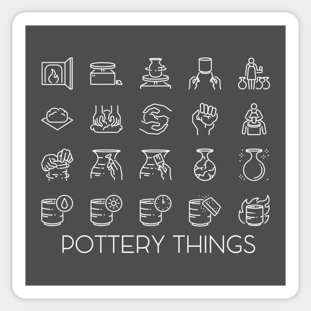 Things in Pottery Sticker by Teequeque